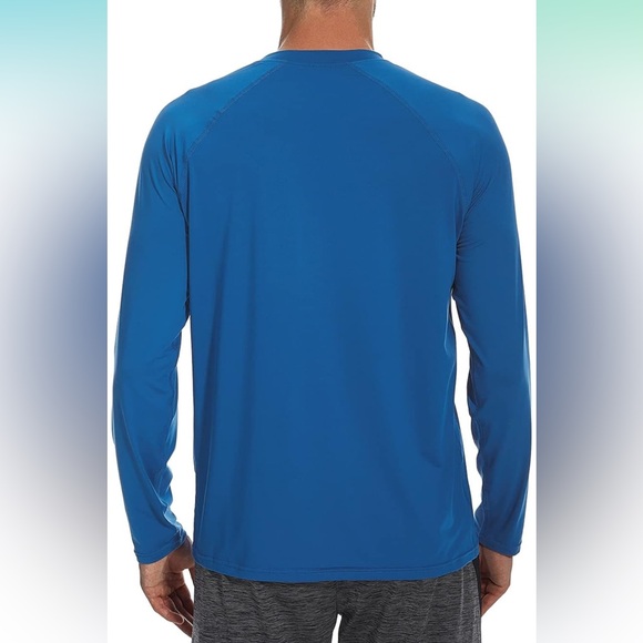 Hodo Sports Royal Blue Swim Shirts Long Sleeve Rashguard - Picture 3 of 7